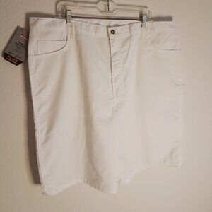 MEN'S DICKIES CARGO PAINTER WORK SHORTS. WHITE. RELAXED FIT. SIZE 42. NEW.